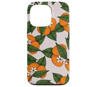 Aesthetic Orange Clementine on Branch Botanical Pattern Carcasa para iPhone 13 Pro