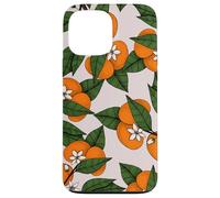 Aesthetic Orange Clementine on Branch Botanical Pattern Carcasa para iPhone 13 Pro MAX