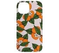 Aesthetic Orange Clementine on Branch Botanical Pattern Carcasa para iPhone 14