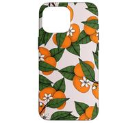 Aesthetic Orange Clementine on Branch Botanical Pattern Carcasa para iPhone 16 Pro MAX