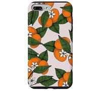 Aesthetic Orange Clementine on Branch Botanical Pattern Carcasa para iPhone 7 Plus/8 Plus