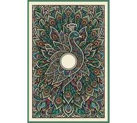 Aesthetic Peacock Zen Mandala Dot Grid Journal: 100 Page Dotted Notebook with Premium Cream Paper | 6x9 Matte Hardcover for Creative Writing, Mindfulness, and Intricate Art