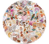 Aesthetic Pegatinas de Bohemia 100 Uds, Vintage Vinyl Stickers para Guitarra, Equipaje, Scooter, Scrapbooking