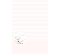 Aesthetic Pink Chinoiserie Bird and Flower Notebook: Elegant Light Pink Floral Journal with To-Do List and 120 Lined Pages, 6 x 9 Inches