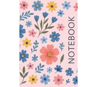 Aesthetic Pink Lined Notebook 110 Pages - Cute Floral Journal for Writing and Daily Notes: Soft Matte Cover Feminine Notebook - Perfect for School, Office, or Personal Planning