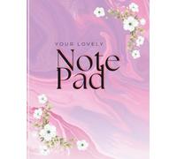 Aesthetic Pink Marble Floral Notebook for Women and Girls: Cute Girly Writing Journal, Lined Pages for Notes, School, Office, or Personal Use