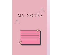 Aesthetic Pink Notebook: Lined Journal for Girls and Women, 6x9 Inch, 100 Pages, Soft Pink Cover with Gold Stars, Perfect for School, Work and Journaling