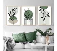Aesthetic Planta Imágenes Boho Deco Imágenes Arte Abstracto Moderno Cuadros de Pared Bohemio Juego de Pósteres, Sin Marco (Set-02, 40x60cm*3Pcs)