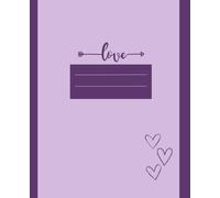 Aesthetic Purple Love Notebook - Perfect for School, Work & Personal Journaling: 7.5 x 9.25 Inches, 110 Pages in Lined Format