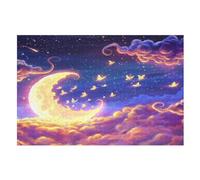 Aesthetic Starry Night Puzzle Games for Adults Y Niños - for Creativity And Mindfulness - Challenging Jigsaw Puzzles 1000 Piezas for Family (75 × 50 cm)