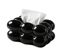 Aesthetic Tissue Holder, Cotton Candy Cube Cover, 7.67x5.9 Inches Case with Soft Design, Decorative Napkin Dispenser, Cloud-Style Storage Gasket with Plush, Living Room Tool for Office