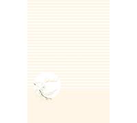 Aesthetic Vintage Orange Chinoiserie Bird and Flower Notebook: Elegant Peach Floral Journal with To-Do List and 120 Lined Pages, 6 x 9 Inches