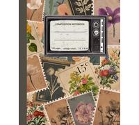 Aesthetic Vintage Postcard Composition Notebook: Cute Coquette College Ruled Journal for School, Work, College Students & Teens | 110 Pages, 7.5 x 9.25 inches