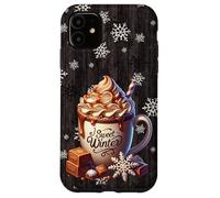Aesthetic Winter Decor with Toffee Hot Cocoa Cute Snowflake Carcasa para iPhone 11