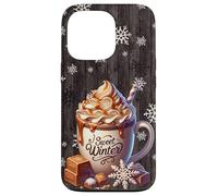 Aesthetic Winter Decor with Toffee Hot Cocoa Cute Snowflake Carcasa para iPhone 13 Pro