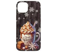 Aesthetic Winter Decor with Toffee Hot Cocoa Cute Snowflake Carcasa para iPhone 15 Plus