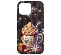 Aesthetic Winter Decor with Toffee Hot Cocoa Cute Snowflake Carcasa para iPhone 16 Pro MAX