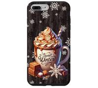 Aesthetic Winter Decor with Toffee Hot Cocoa Cute Snowflake Carcasa para iPhone 7 Plus/8 Plus