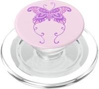 Aesthetic Y2K Butterfly 2000s Gen Z Púrpura Millennial Pink PopSockets PopGrip para MagSafe