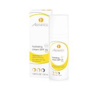 AESTHETICO - crema hidratante SPF 50 - Cuidado de día intensamente hidratante con alta protección UV para pieles deshidratadas y sensibles, buena base de maquillaje, 50 ml