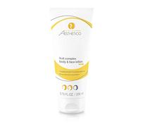 AESTHETICO Fruit Complex Body & Face Lotion, 200 ml - Crema de ácido de frutas para el acné, para rostro y cuerpo, con incienso, ácido hialurónico y urea para pieles impuras, maduras y propensas a la
