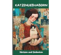 Ästhetisches Katzen Notizbuch für Frauen - Liniert - 6x9 Zoll Format ähnlich A5- Für Katzenmamas mit Stil - GRÜN - C3: Katzen Journal für Katzenliebhaberinnen