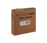 AESUB Dots Black & White - Puntos de referencia para escáneres 3D con luz estructurada, autoadhesivos, de dos vías para escáneres AESUB de 3 mm de diámetro, rollo perforado para demolición