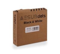 AESUB Dots Black & White - Puntos de referencia para escáneres 3D con luz estructurada, autoadhesivos, de dos vías para escáneres AESUB de 1,5 mm de diámetro, rollo perforado para demolición