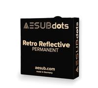 AESUB Puntos - Punto de referencia para escaneo 3D, marcadores reflectantes difusos y retro (6 mm, retro)