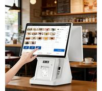 AETEREOS Caja registradora táctil de Doble Pantalla, con Pantalla táctil de 15,6 Pulgadas, CPU I5, 8 GB de RAM, SSD de 128 GB, Windows, Ideal para Supermercados, Restaurantes Comercios Dual-Screen