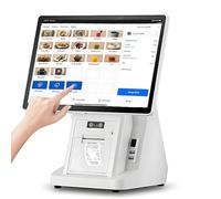 AETEREOS Caja Registradora Tpv Todo En Uno con Pantalla Táctil, para Comercios Y Restaurantes | Caja registradora Inteligente Todo en uno con Impresora incorporada, Windows White Single-Screen