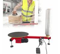 AETEREOS Empacadora con Dispensador De Film Estirable, Plato Giratorio para Palets con Diámetro de 40 Cm, Compatible con Film de hasta 70 Cm de Ancho para Paquetes, Cajas No-stretch-film-220V