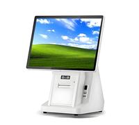 AETEREOS Sistemas POS para Restaurante con Pantalla Táctil de 15,6 Pulgadas - Caja Registradora Todo en Uno para Pequeñas Empresas, 8GB de RAM 128GB SSD, para Tiendas Single-Screen