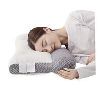 Aetherize Almohada ergonómica, corrección ortopédica, Almohada de Contorno de tracción para Dormir para el Dolor de Cuello, para Todas Las Posiciones para Dormir, Cuello