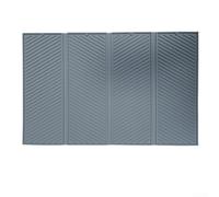 Aetluxery Alfombrilla de drenaje de silicona cuadrada plegable para cocina, resistente al calor, para secar platos y salvamanteles, antiadherente y apto para lavavajillas, 58 x 38 cm (gris)