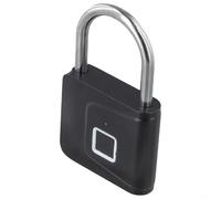 Aetluxery Candado inteligente de huellas dactilares con bloqueo de entrada sin llave de aleación de zinc recargable por USB para seguridad del hogar, candado biométrico con reconocimiento rápido de un