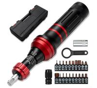 Aetluxery Destornillador de par ajustable de 10-80 pulgadas-lb con kit de brocas, destornillador mecánico para reparación de electrónica y automóviles, mango ergonómico con doble (1-6 Nm)