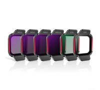 Aetluxery Juego de filtros de lente abatible: filtros de vidrio óptico HD con CPL, UV ND16/32/64/128, lente polarizadora circular de densidad neutra diseño a presión para DJI Flip (seis juegos de