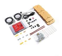 Aetluxery Kit de bricolaje de altavoces con placa de circuito de audio estéreo, módulo MH-M18BT, altavoz de 3 W y carcasa transparente, alimentado por USB 5 V 2 A, práctica de soldadura electrónica (B