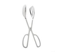 Aetluxery Pinzas de ensalada de acero inoxidable de 25,5 cm, agarre fácil para servir ensaladas con precisión, herramienta de cocina, cocina, plata, pinzas de cocina para cocinar