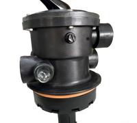 Aetluxery Válvula multipuerto de repuesto, montaje superior de 7 posiciones para Hayward SP0714T para VariFlo, con vidrio de visión, para filtro de arena de piscina sobre el suelo