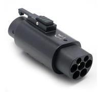 Aetnustar - Adaptador de carga para coche eléctrico tipo 2 a tipo 1 EV 32A para F0rd Chevr0let Hyu-ndai Niss-an Le-AF FI-at Au-di convertidor de carga adaptador de carga