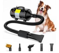 AETOS Secador de perros de alta velocidad de 5.5 HP, secador de mascotas de | AETOS Secador de perros de 5.5 HP con control de velocidad continuo, diseño de bajo ruido y flujo de aire enfocado para