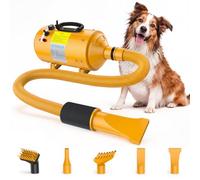 AETOS Secador de perros de alta velocidad de 5.5 HP, secador de mascotas de | AETOS Secador de perros de 5.5 HP con control de velocidad continuo, diseño de bajo ruido y flujo de aire enfocado para