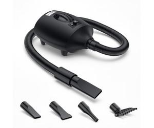 AETOS Secador de perros de doble motor de 6,5 HP, velocidad continua y bajo | Potencia de doble motor de 6.5 HP, control de flujo de aire continuo, calor ajustable, diseño de bajo ruido y 4 boquillas de