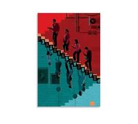 AETQWOEGEWE Póster de parásitos en lienzo para decoración de arte moderno, elegante impresión estética para sala de estar, dormitorio, 20 x 30 cm, estilo sin marco