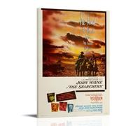 AETQWOEGEWE Póster de The Searchers en lienzo para decoración de arte moderno, elegante, impresión estética para sala de estar, dormitorio, 60 x 90 cm, estilo marco
