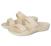 Aetrex Kaia dos bandas Sandalia Slide (Ivory, Sistema tallas calzado EU, Adulto, Mujer, Números, mediano, 37)