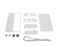 Aeun Kit de Protección para Consola, Cubiertas de Silicona para Joystick, Estuche Transparente, Estuche de Almacenamiento para Consola, Kit Profesional para Consola de Juegos (Gris)
