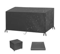 AEUUEU Funda cuadrada pequeña para mesa al aire libre, impermeable, 110 x 50 x 80 cm (largo x ancho x alto), fundas para muebles de jardín, juego de muebles de jardín 600D anti-UV, funda protectora